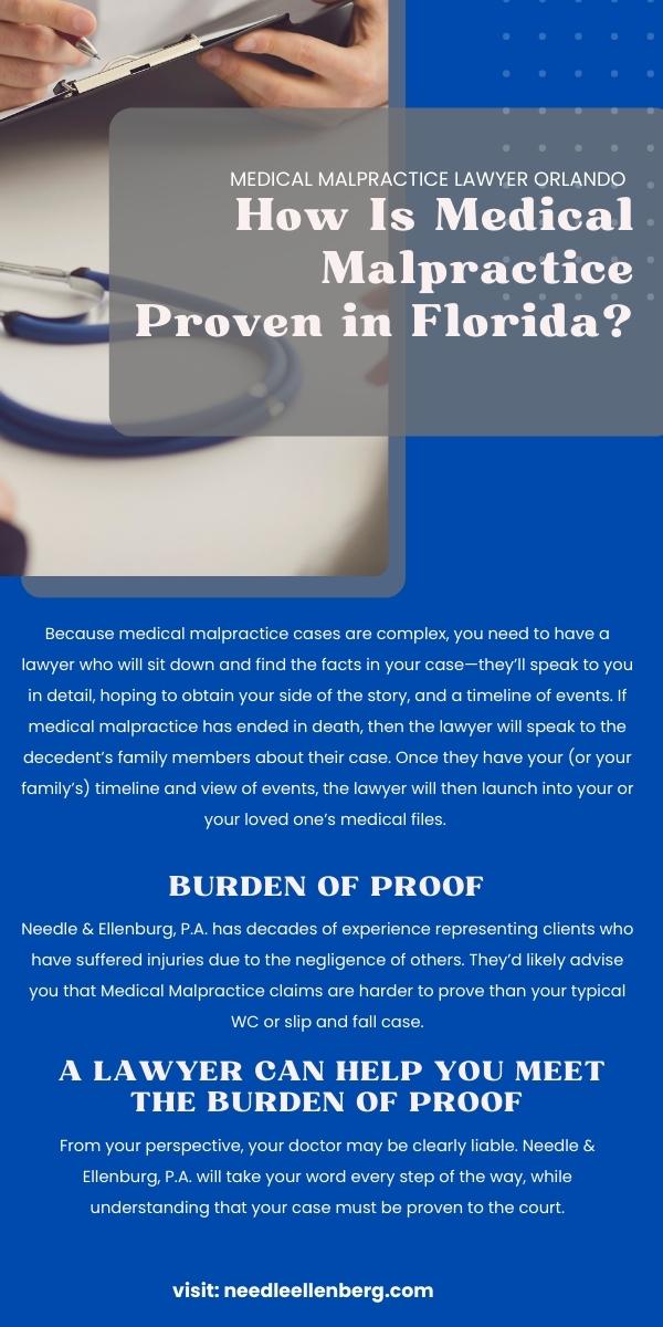 How Is Medical Malpractice Proven In Florida Infographic