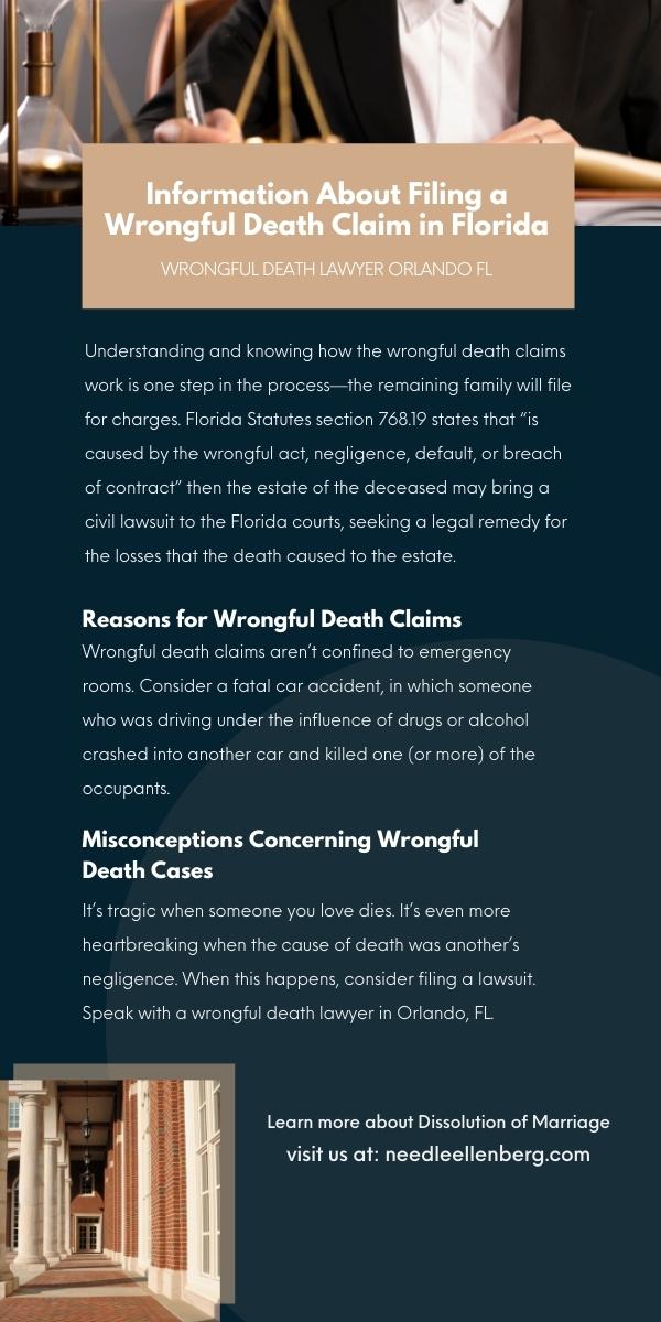 Information About Filing A Wrongful Death Claim In Florida Infographic